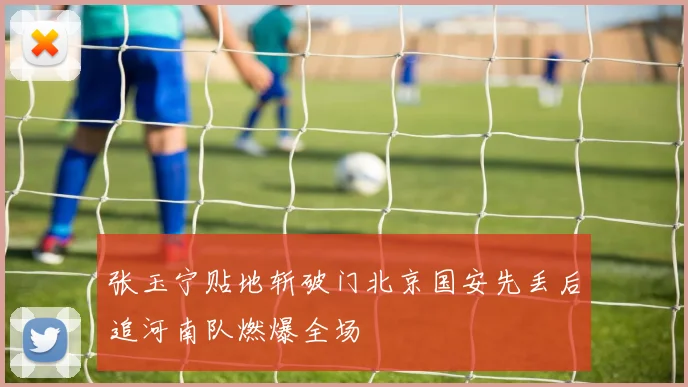 张玉宁贴地斩破门北京国安先丢后追河南队燃爆全场